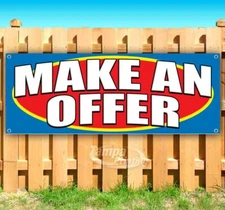 MAKE AN OFFER Advertising Vinyl Banner Flag Sign Many Sizes USA