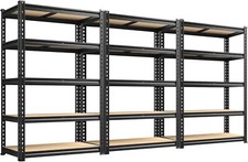 REIBII 2020LBS Storage Shelves 5 Tier Garage Shelving Heavy Duty Adjustable Gara