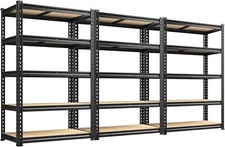 REIBII 2020LBS Storage Shelves 5 Tier Garage Shelving Heavy Duty Adjustable Gara