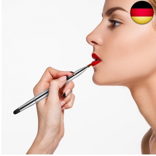 Einziehbare Lippen Makeup-Pinsel, Doppelendiger Lippenpinsel Mini lippenpinsel - Bild 5 von 7