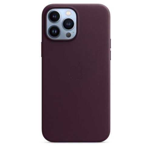 Genuine / Official Apple iPhone 13 Pro Max Leather MagSafe Case - Dark Cherry - Picture 8 of 10