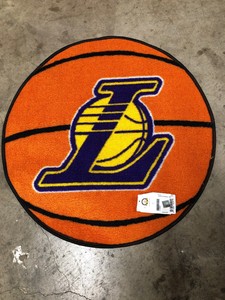 Los-Angeles-Lakers-NBA-Team-Basketball-Shaped-27-034-Round-Floor-Mat-Rug-Carpet