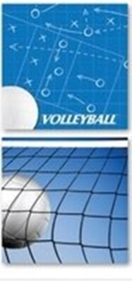 Reminisce - The Volleyball Collection Scrapbook - On the Court Papers 5pc