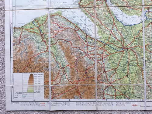Geographia c 1920s Map Lancashire West Yorkshire Lake District 3 miles to 1 inch - Picture 4 of 7