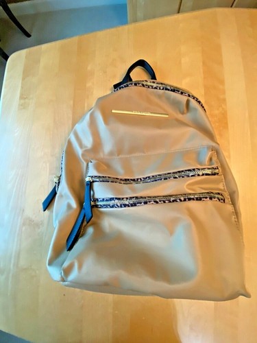 Steve Madden TAN NYLON MULTI ZIPPER 