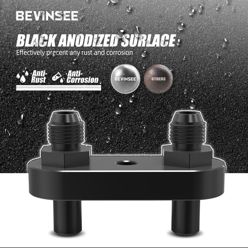 6AN Cooler Line Adapter Manifold Fittings Fits 6L80E 6L90E 8L90E Trans For Chevy - Picture 4 of 7