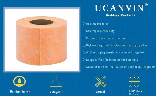 Ucanvin 323 SQFT Waterproofing Membrane Band 20Mils Thick 5" X 98'5' Band model - Picture 11 of 11