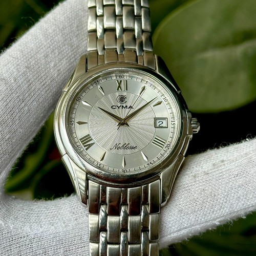 Vintage Cyma Noblesse Quartz Swiss Made Men's Watch 521 - Picture 3 of 14