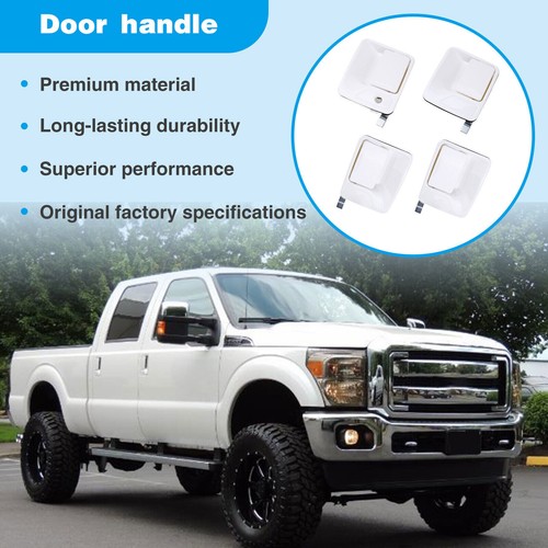 4Pcs For 1999-16 Ford F-250 F-350 Super Duty Car Front Rear Outside Door Handle - Picture 4 of 21