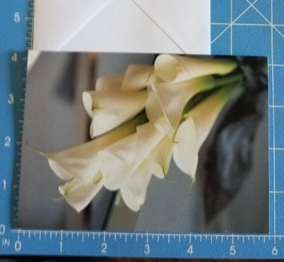 Calla Lily Flowers Blank Greeting Card