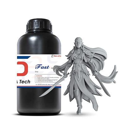 Siraya Tech Fast ABS-Like 3D Printer Resin 405nm UV-Curing Non-Brittle(Grey 1kg)