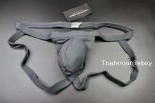N2N Bodywear Men storm Grey brushed vintage Jockstrap Jock underwear size S M XL