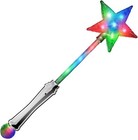 Glowhouse Light Up LED Premium Flashing Star Wand Party Princess Fairies Witch