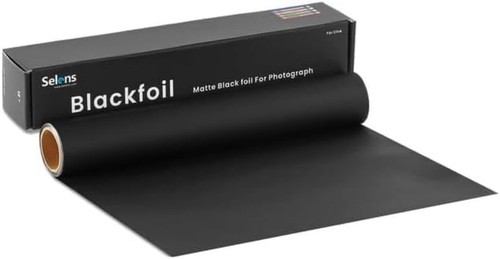 Rotolo pellicola nera selens opaco pellicola per modellare sfondo fotografico luce - Foto 10 di 12