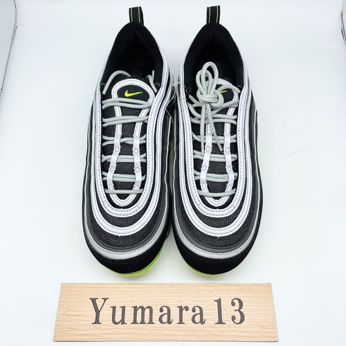 Nike Air Vapormax '97 Black Volt-Metallic Silver AJ7291-001 Men's Custom - Picture 4 of 12