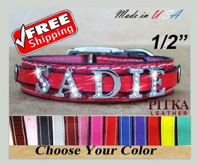 dog belts with name