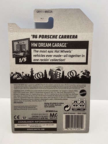 2021 Hot Wheels '96 Porsche Carrera 911 weiß HW DREAM GARAGE NEU!!! - Bild 6 von 6