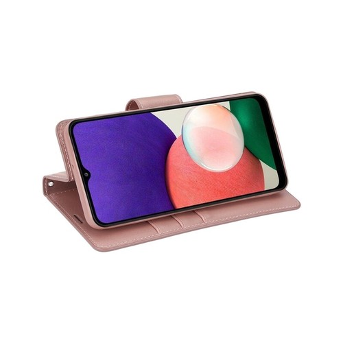 Samsung Galaxy A22 4G/ M32/ M22 Shockproof Leather Card Wallet HANMAN Flip Case - Foto 5 di 15