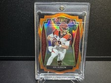 Joe Burrow 2020 Panini Select Premier Level Die-Cut Orange Prizm Rookie