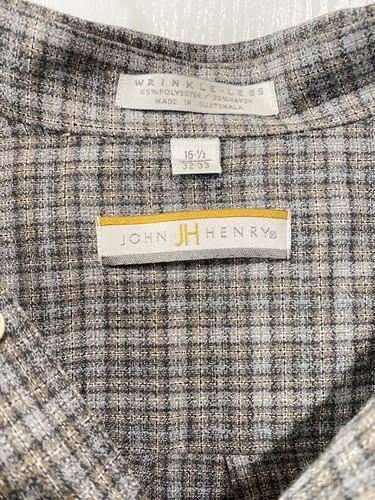 John Henry Mens 16.5 / 32-33 Multicolor Long Sleeve Button Up - Picture 5 of 7