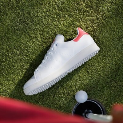 adidas Stan Smith Golf Footwear White Pre Loved Scarlet