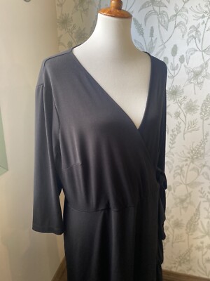 beige by eci black dress Modest Cardigan Black Robe Beaded Cuff Abaya with Layered Sleeves Eleg