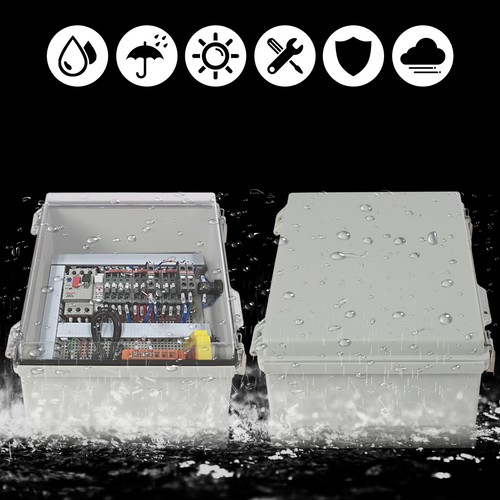 Caja de conexiones impermeable IP67 15" X 11" X 5,1" con cierre de acero inoxidable - Imagen 2 de 39