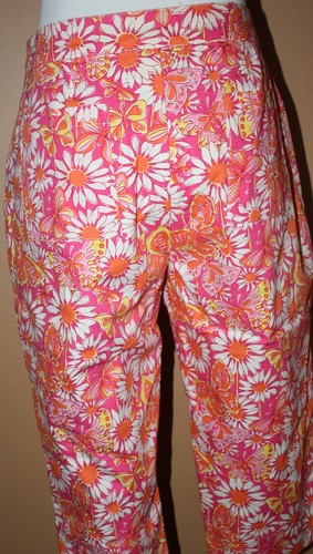 LILLY PULITZER Caprihose rosa orange Schmetterling "Butterfly & Daisy" 4 - Bild 3 von 5