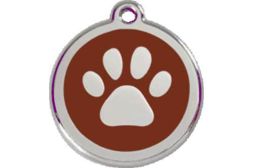 Red Dingo Dog Cat ID Pet Tag FREE Personalized Engraved Free Ship PAW PRINT - Picture 14 of 23
