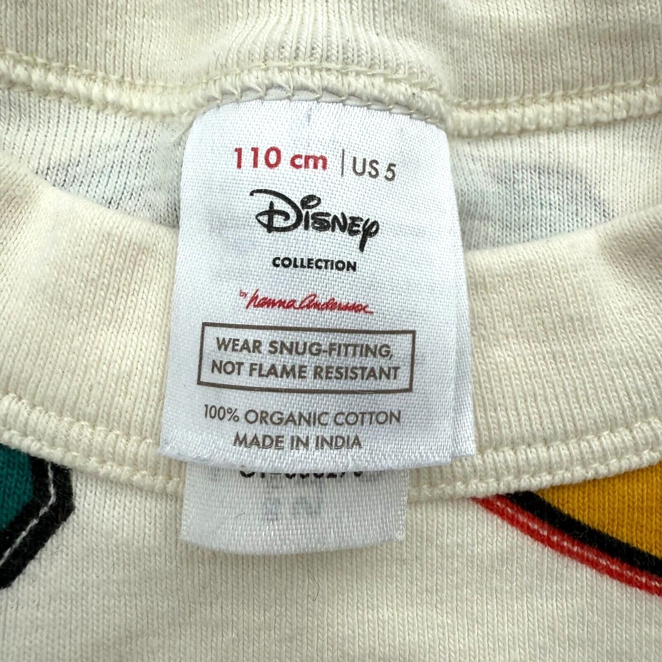 Juego de Pijama Hanna Anderson X Disney Mickey Mouse Algodón Orgánico EE. UU. Talla 5 Foto 3 de 4