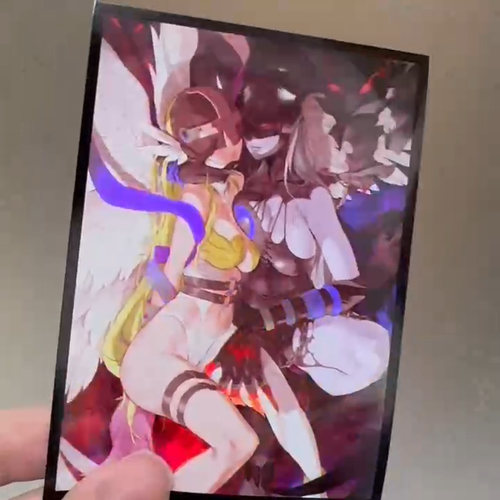 60pcs Trading Card Digimon Angewomon OPCG Card Sleeves 66X91mm Standard Size - Video 1 of 1