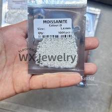 0.8 5.0mm Loose 1ct D Color VVS1 Round White Moissanite Gemstone Jewelry Stone