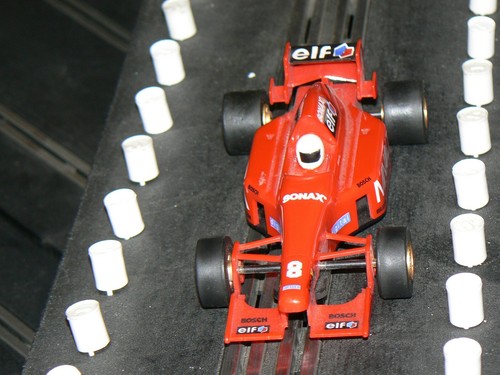 RARE SCALEXTRIC C2096 MINOLTA ELF SONAX INDY CAR #8 SERVICED RAPID TOP  - Bild 2 von 12