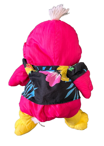 Vintage 1987 Fisher Price Puffalump Wild Things Pink Toucan Plush Toy - Picture 2 of 8