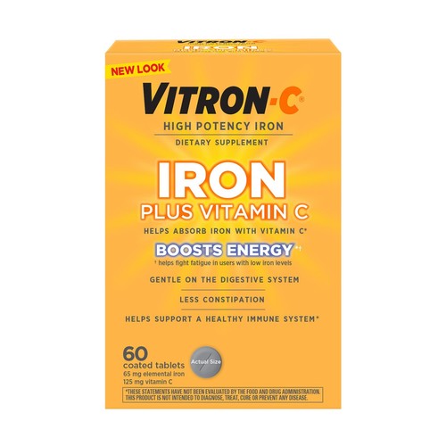 Iron Supplement, Immunity Support Iron Supplements with Vitamin C, Iron Pills...