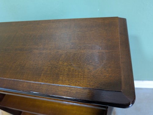 Stag Minstrel Mahogany Bookcase Shelves Drawer Bookshelf Mid-century B - Picture 7 of 10