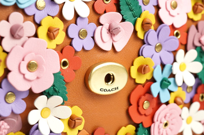 COACH Tabby Shoulder Bag 26 Floral Applique CDZ35 B4TT4 Ships in