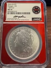 2023 Fiji S$1 1879-CC Morgan Dollar NGC MS70 - David Ryder Signed - 99.9% Silver