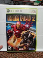 Iron Man 2 (Microsoft Xbox 360 2010) IN CASE TESTED BAD ARTWORK NO MANUAL Marvel