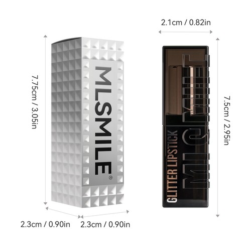 Christmas Limited Sale-6 Colors Glitter Lipstick Set-Metallic Shine Makeup Gift - Picture 4 of 28