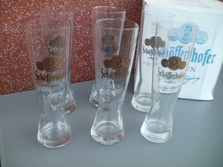 6 x Schöfferhofer Weizenbiergläser von Sahm 0 5l Gläser Biergläser Neu