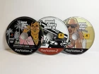 Grand Theft Auto Vice City, SanAndreas, GTA 3 III PS2 - Discs Only - Tested
