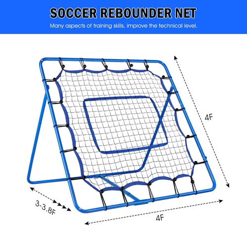 Soccer Rebounder - 4 x 4 ft Portable Soccer Rebounder Net Fit for Lacrosse So... - Picture 2 of 6