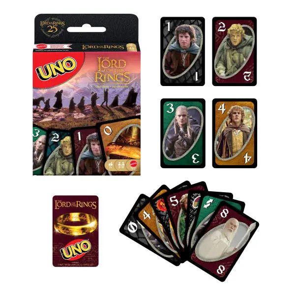 194735375240 Uno Lord Of The Rings Wadca Piercieni Gra Karciana Mattel 4590₽