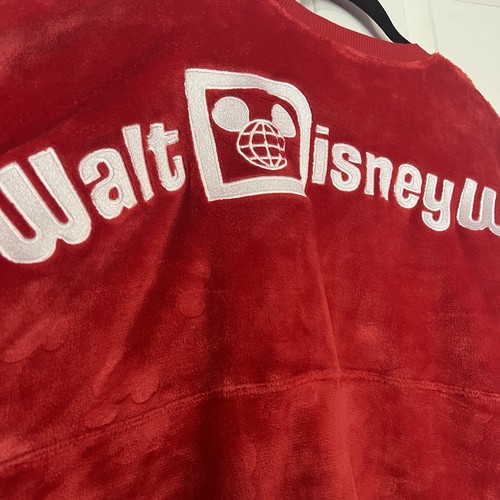 Camiseta deportiva Walt Disney World WDW Mickey Mouse icono felpa espíritu rojo peludo adulto M - Imagen 6 de 9