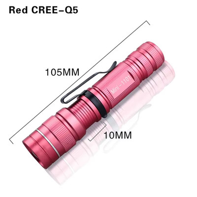Mini LED Flashlight Q5 Portable Torch Flashlights 3 Modes Waterproof AA Battery 
