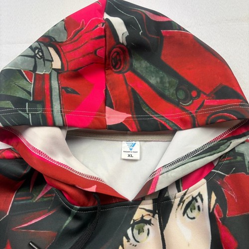 RWBY Rooster Teeth Herren XL Ruby Rose Rot Schwarz Cosplay Anime Pullover Hoodie - Bild 4 von 13