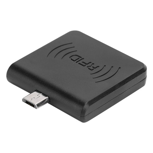 Black W86 Micro USB Mobile Phone Card Reader Portable For Mobile ID Rea NEW - Afbeelding 2 van 12