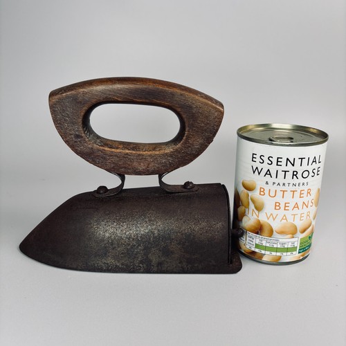 ANTIGUO HIERRO CON MANGO DE MADERA DE LADRILLO/BAÑO - Imagen 10 de 10