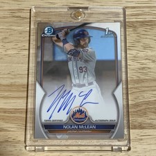 2023 Bowman Draft Chrome 1st NOLAN MCLEAN AUTO #CDA-NM New York Mets 